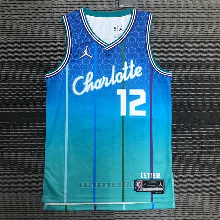 Camiseta Charlotte Hornets Kelly Oubre JR. #12 Ciudad 2021-22 Azul